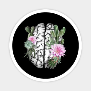 Brain human anatomy,succulents plants, mental Magnet